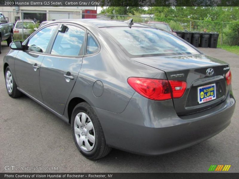 Carbon Gray / Gray 2009 Hyundai Elantra GLS Sedan