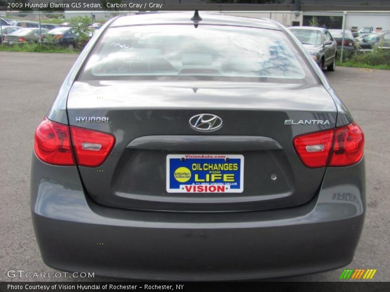 Carbon Gray / Gray 2009 Hyundai Elantra GLS Sedan