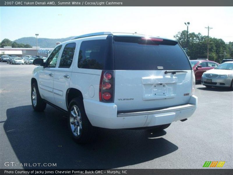 Summit White / Cocoa/Light Cashmere 2007 GMC Yukon Denali AWD