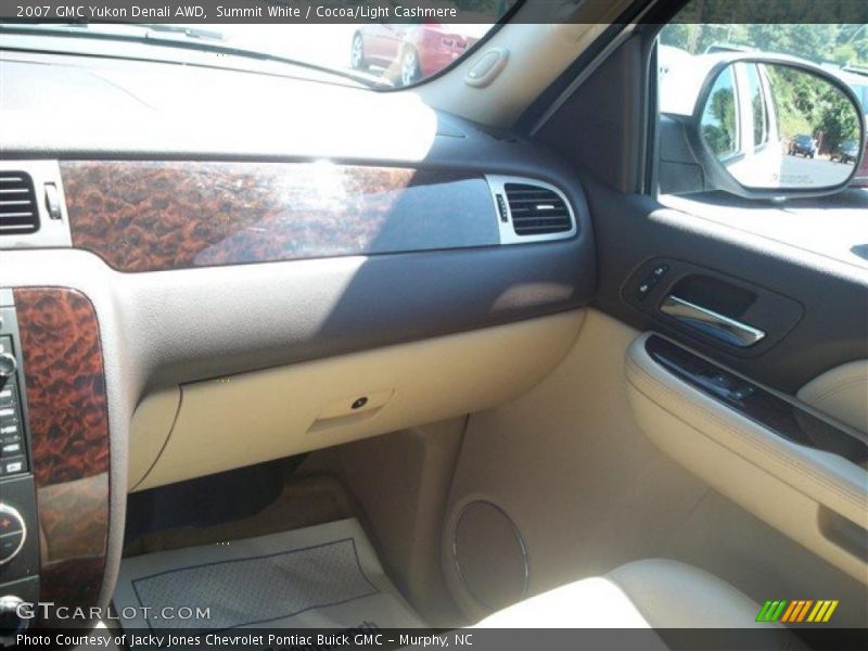 Summit White / Cocoa/Light Cashmere 2007 GMC Yukon Denali AWD