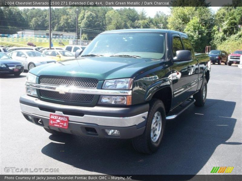 Dark Green Metallic / Dark Charcoal 2004 Chevrolet Silverado 1500 Z71 Extended Cab 4x4