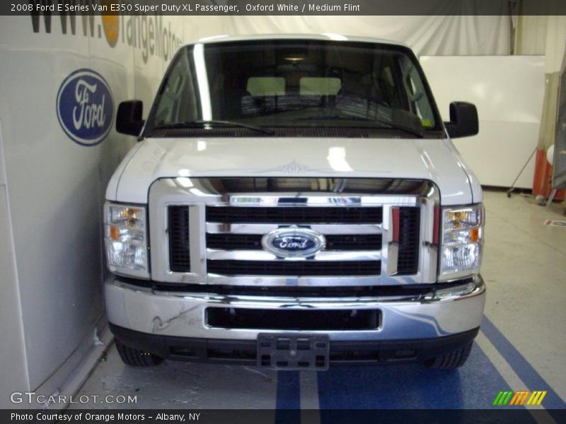 Oxford White / Medium Flint 2008 Ford E Series Van E350 Super Duty XL Passenger