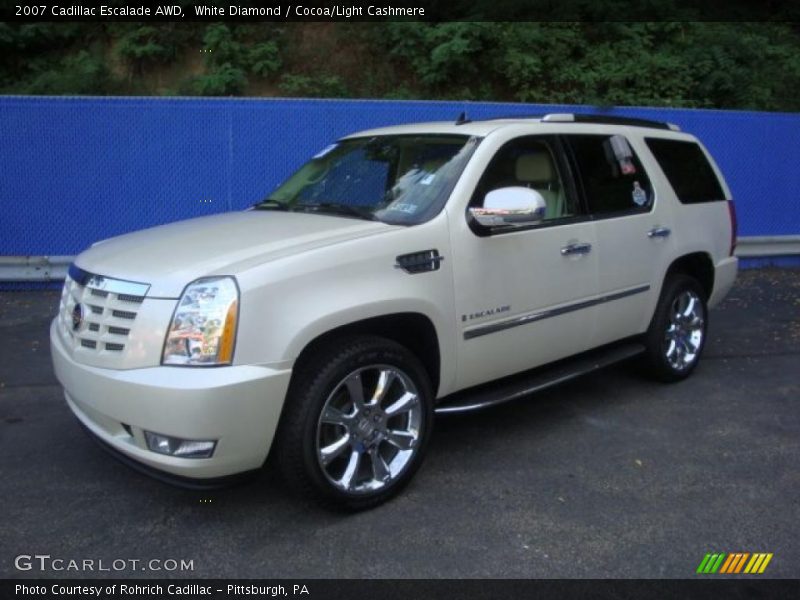 White Diamond / Cocoa/Light Cashmere 2007 Cadillac Escalade AWD