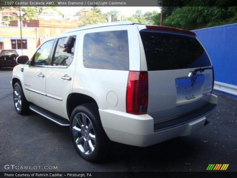White Diamond / Cocoa/Light Cashmere 2007 Cadillac Escalade AWD