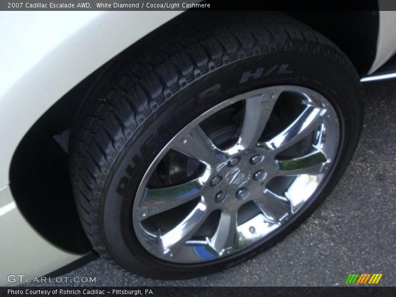 White Diamond / Cocoa/Light Cashmere 2007 Cadillac Escalade AWD