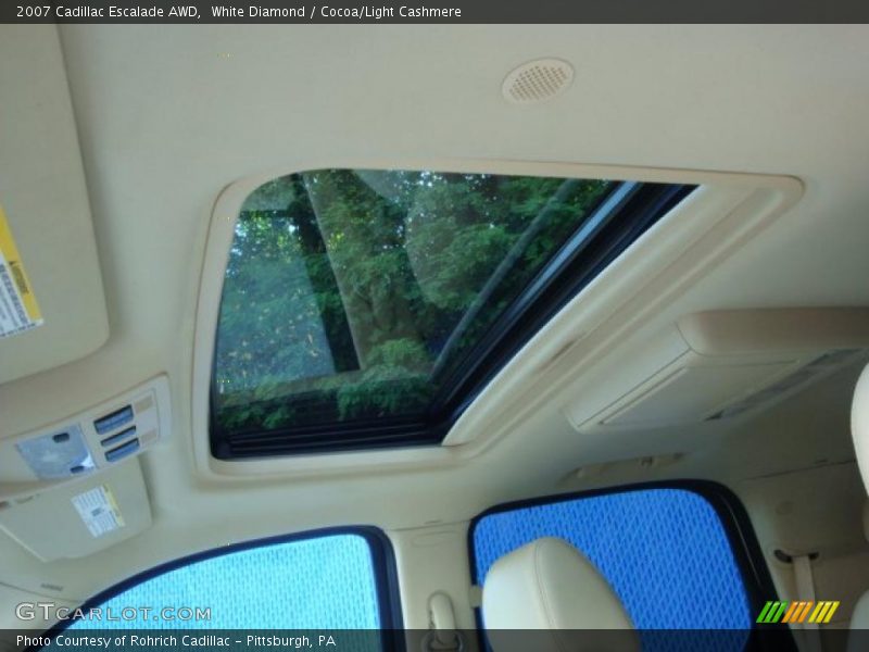 White Diamond / Cocoa/Light Cashmere 2007 Cadillac Escalade AWD