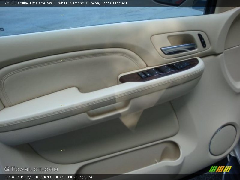 White Diamond / Cocoa/Light Cashmere 2007 Cadillac Escalade AWD