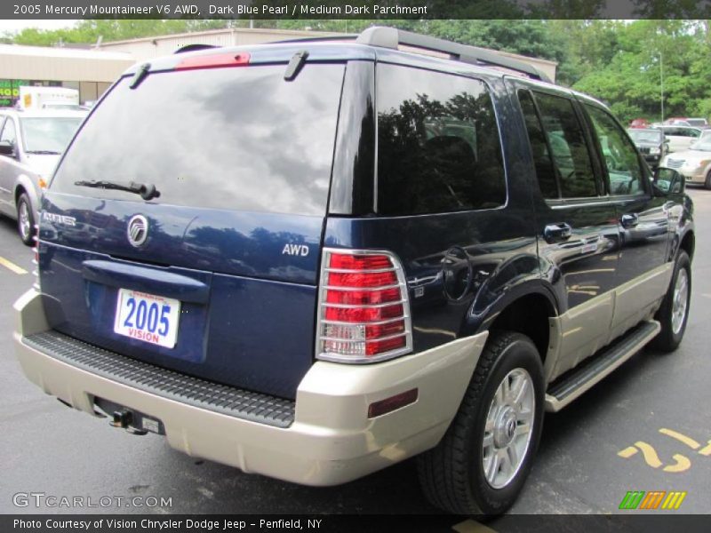 Dark Blue Pearl / Medium Dark Parchment 2005 Mercury Mountaineer V6 AWD