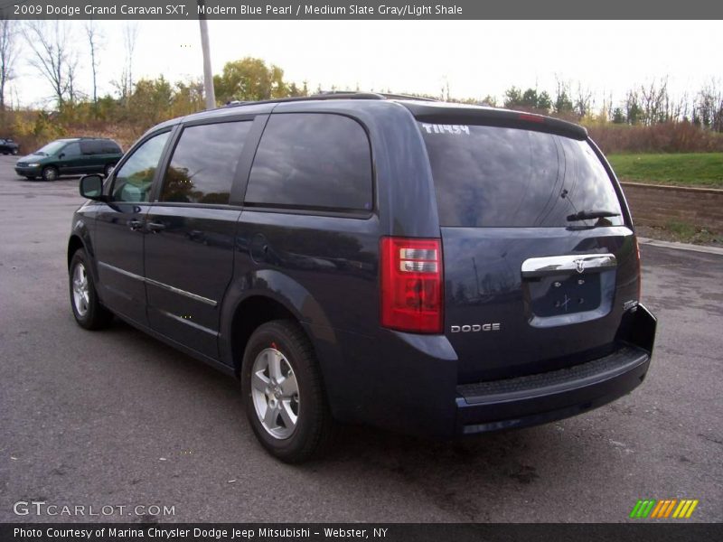 Modern Blue Pearl / Medium Slate Gray/Light Shale 2009 Dodge Grand Caravan SXT
