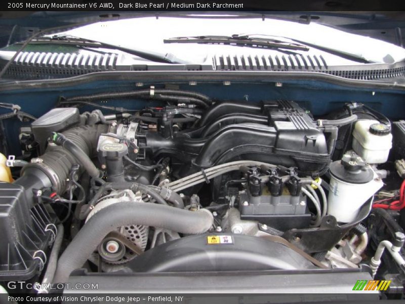 Dark Blue Pearl / Medium Dark Parchment 2005 Mercury Mountaineer V6 AWD