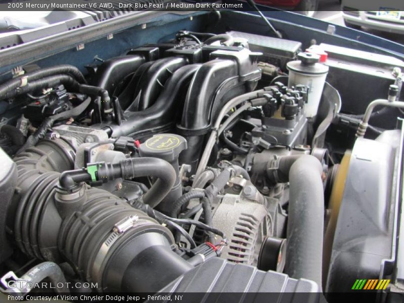 Dark Blue Pearl / Medium Dark Parchment 2005 Mercury Mountaineer V6 AWD