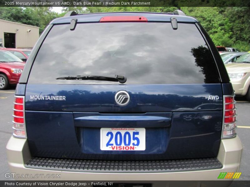 Dark Blue Pearl / Medium Dark Parchment 2005 Mercury Mountaineer V6 AWD