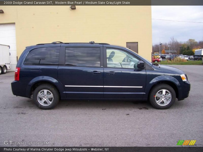 Modern Blue Pearl / Medium Slate Gray/Light Shale 2009 Dodge Grand Caravan SXT