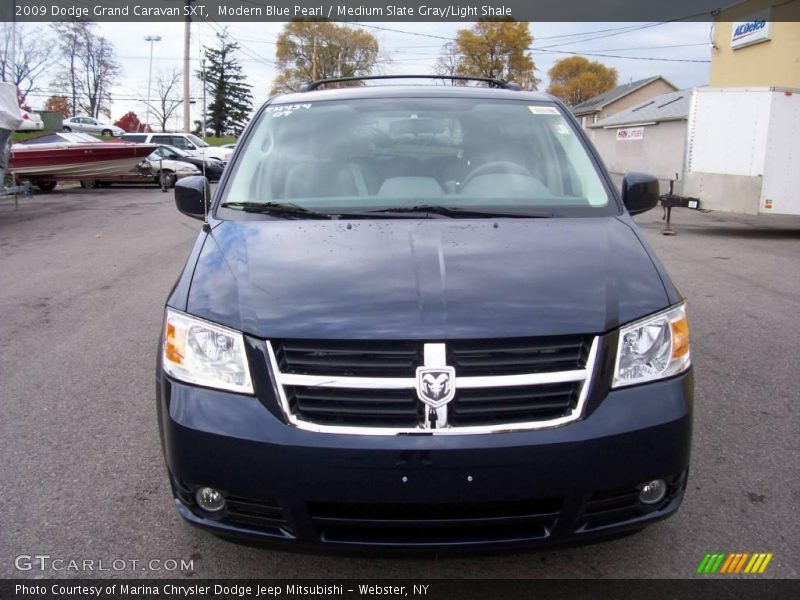 Modern Blue Pearl / Medium Slate Gray/Light Shale 2009 Dodge Grand Caravan SXT