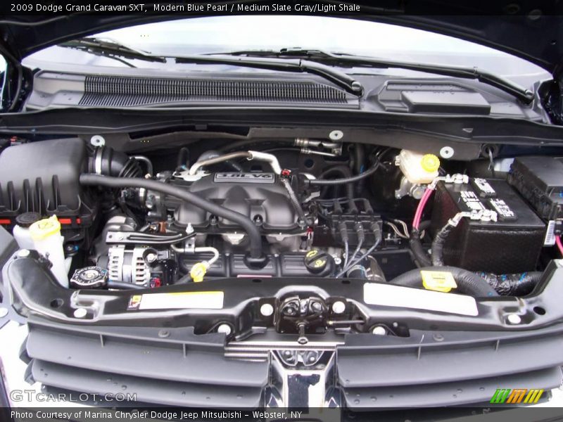 Modern Blue Pearl / Medium Slate Gray/Light Shale 2009 Dodge Grand Caravan SXT