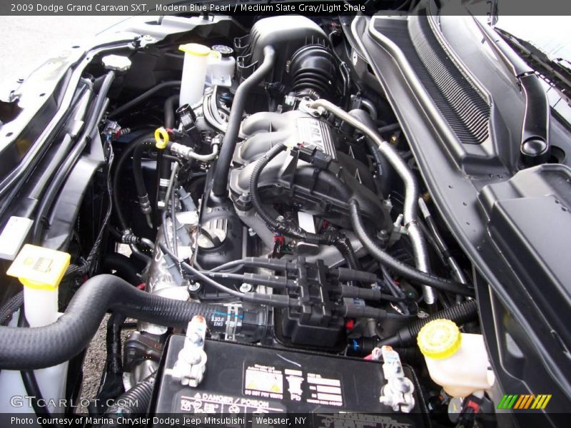 Modern Blue Pearl / Medium Slate Gray/Light Shale 2009 Dodge Grand Caravan SXT