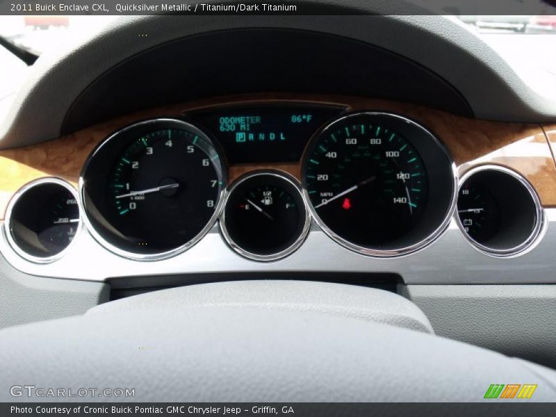 Quicksilver Metallic / Titanium/Dark Titanium 2011 Buick Enclave CXL