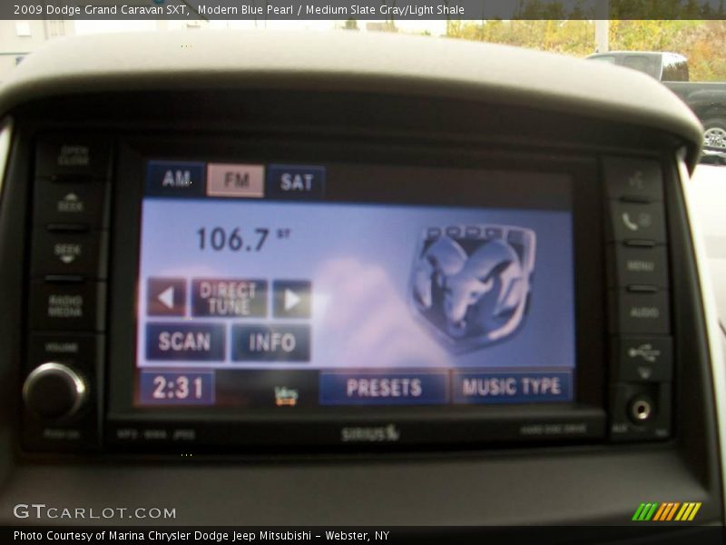 Modern Blue Pearl / Medium Slate Gray/Light Shale 2009 Dodge Grand Caravan SXT