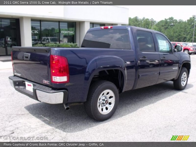 Midnight Blue Metallic / Dark Titanium 2011 GMC Sierra 1500 SL Crew Cab