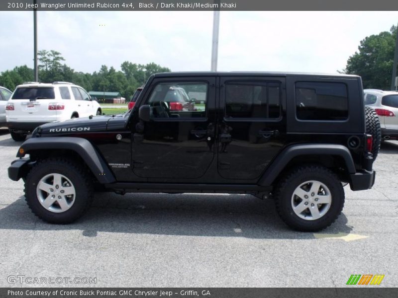 Black / Dark Khaki/Medium Khaki 2010 Jeep Wrangler Unlimited Rubicon 4x4