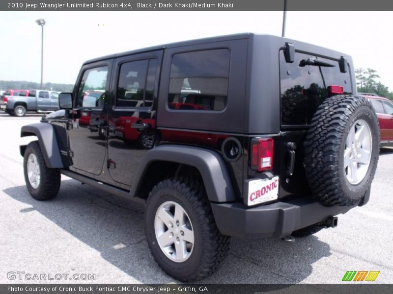 Black / Dark Khaki/Medium Khaki 2010 Jeep Wrangler Unlimited Rubicon 4x4