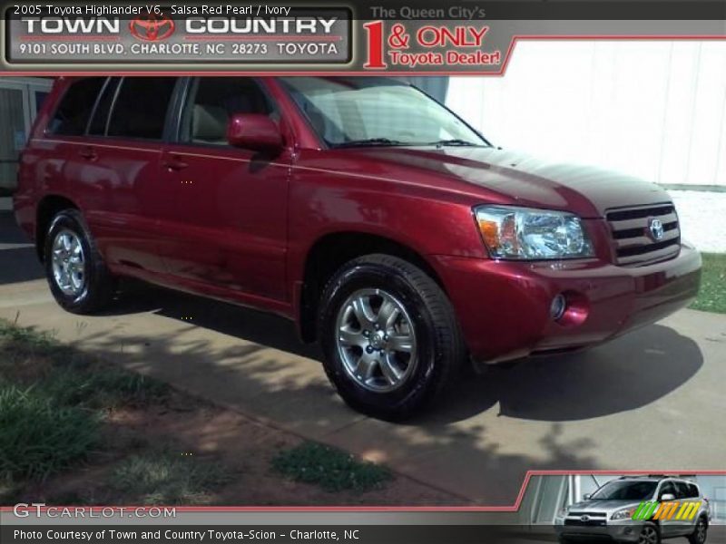 Salsa Red Pearl / Ivory 2005 Toyota Highlander V6