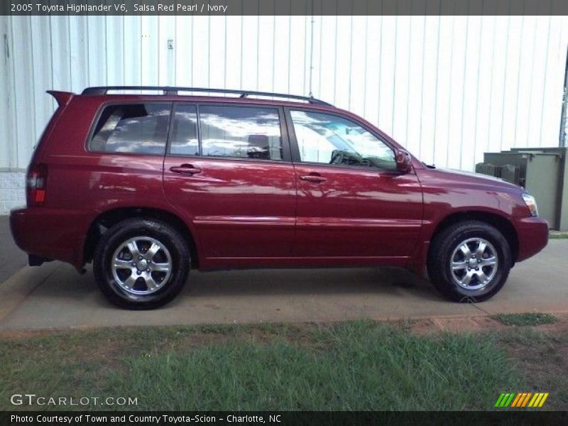 Salsa Red Pearl / Ivory 2005 Toyota Highlander V6