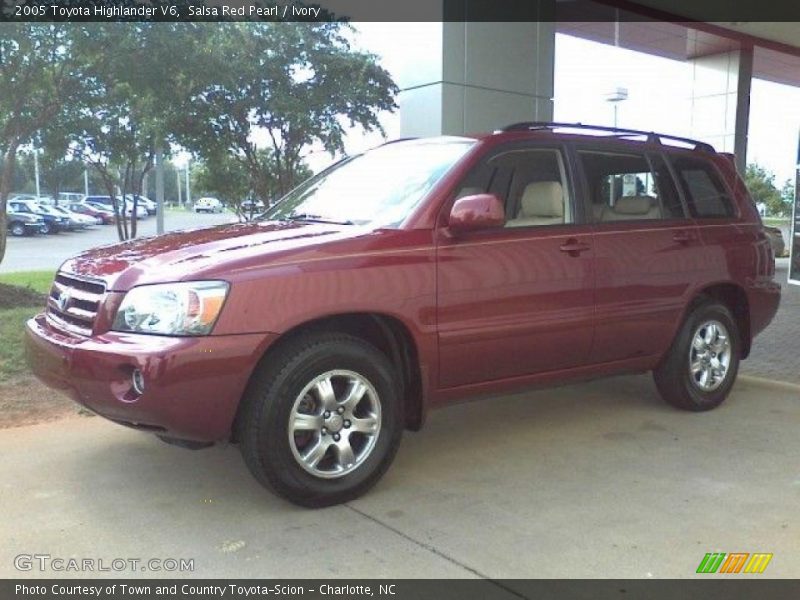 Salsa Red Pearl / Ivory 2005 Toyota Highlander V6