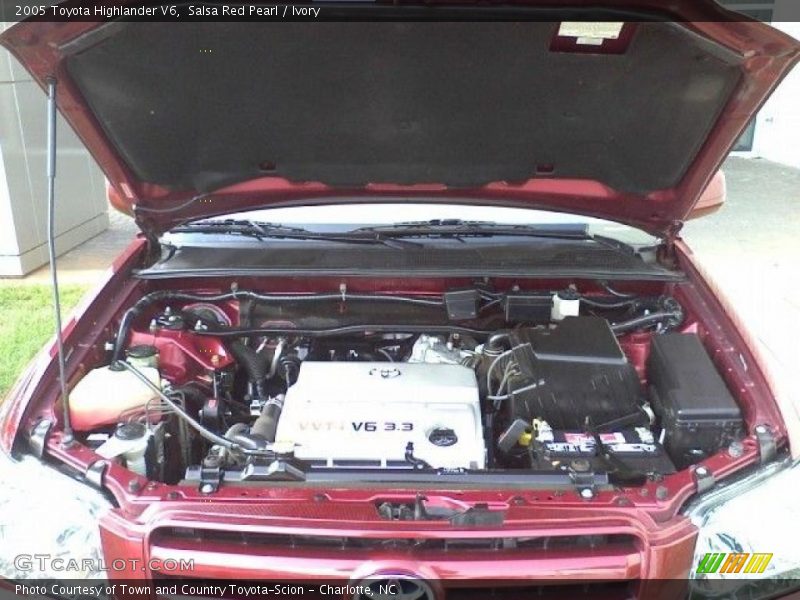 Salsa Red Pearl / Ivory 2005 Toyota Highlander V6