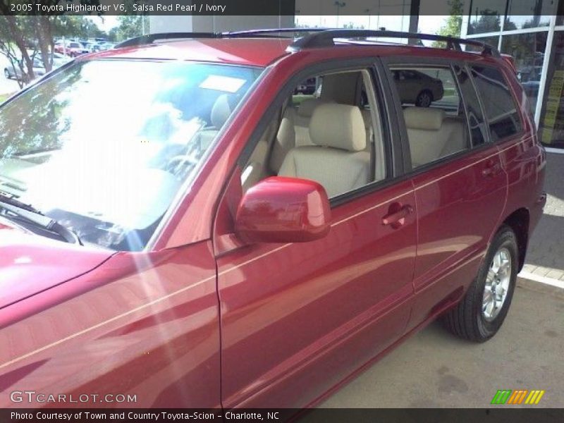 Salsa Red Pearl / Ivory 2005 Toyota Highlander V6