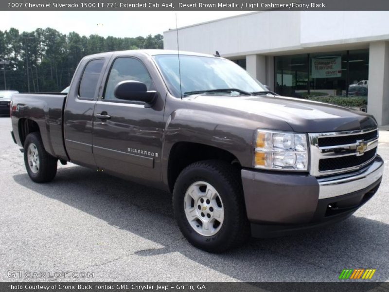 Desert Brown Metallic / Light Cashmere/Ebony Black 2007 Chevrolet Silverado 1500 LT Z71 Extended Cab 4x4