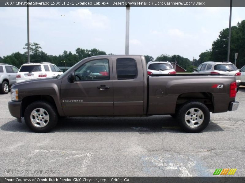 Desert Brown Metallic / Light Cashmere/Ebony Black 2007 Chevrolet Silverado 1500 LT Z71 Extended Cab 4x4