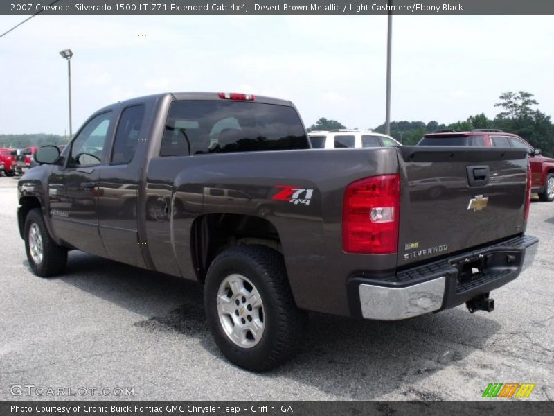 Desert Brown Metallic / Light Cashmere/Ebony Black 2007 Chevrolet Silverado 1500 LT Z71 Extended Cab 4x4