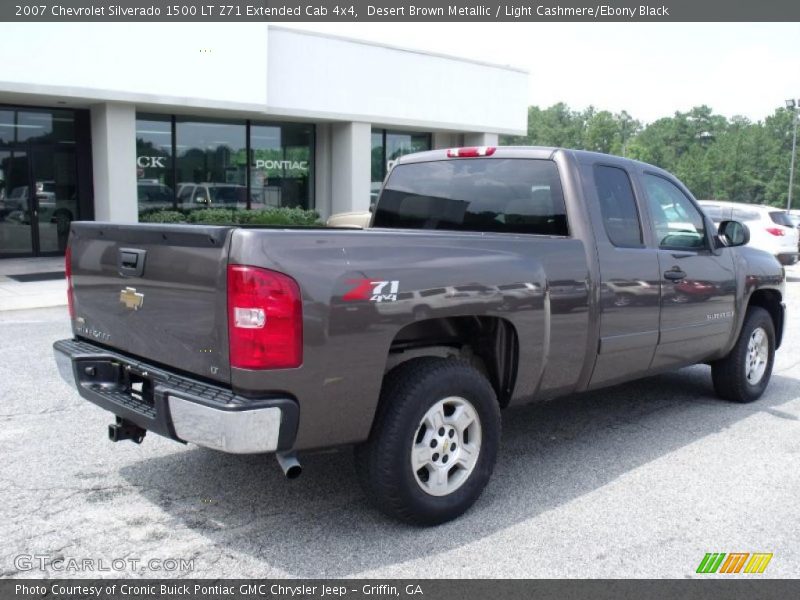 Desert Brown Metallic / Light Cashmere/Ebony Black 2007 Chevrolet Silverado 1500 LT Z71 Extended Cab 4x4