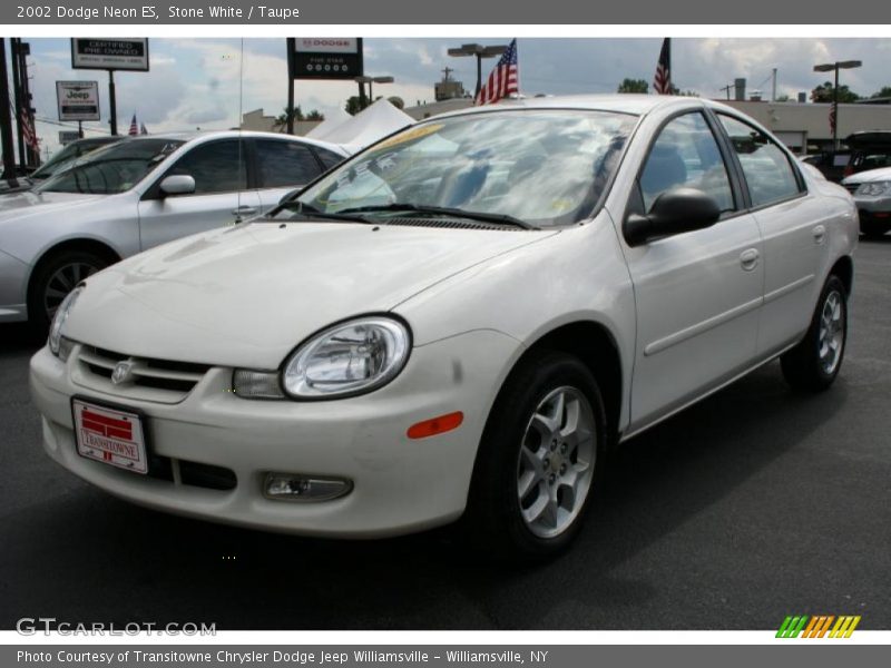 Stone White / Taupe 2002 Dodge Neon ES