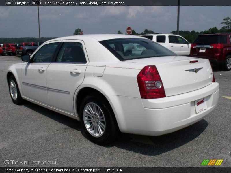 Cool Vanilla White / Dark Khaki/Light Graystone 2009 Chrysler 300 LX