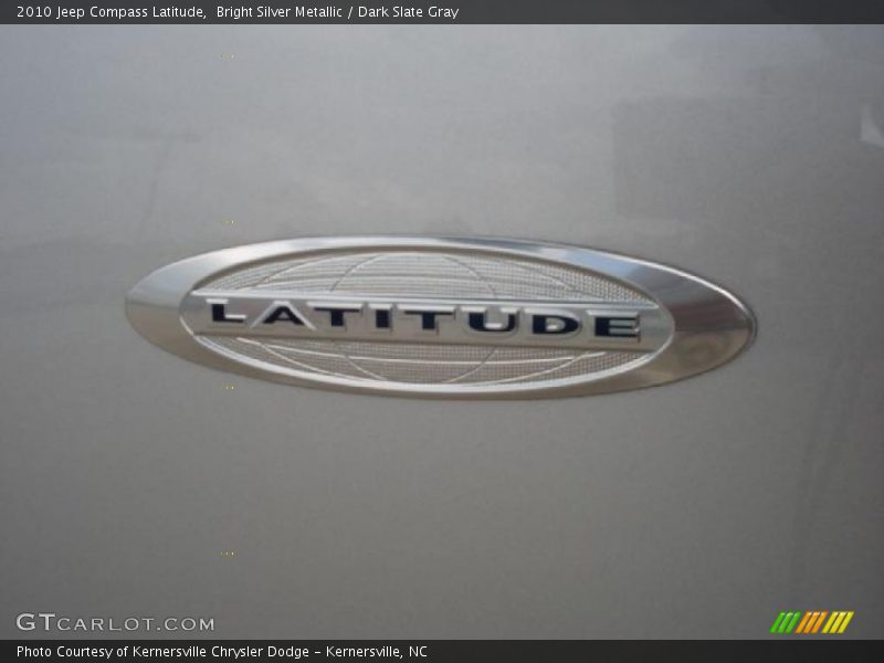 Bright Silver Metallic / Dark Slate Gray 2010 Jeep Compass Latitude