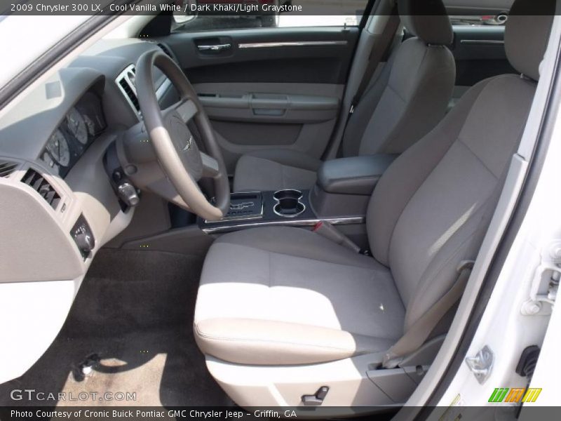 Cool Vanilla White / Dark Khaki/Light Graystone 2009 Chrysler 300 LX
