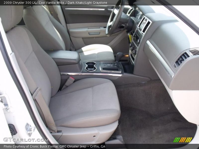 Cool Vanilla White / Dark Khaki/Light Graystone 2009 Chrysler 300 LX