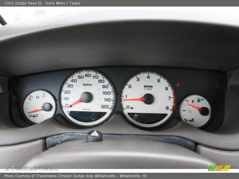Stone White / Taupe 2002 Dodge Neon ES