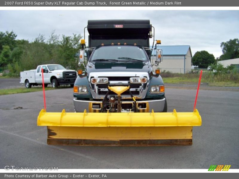 Forest Green Metallic / Medium Dark Flint 2007 Ford F650 Super Duty XLT Regular Cab Dump Truck