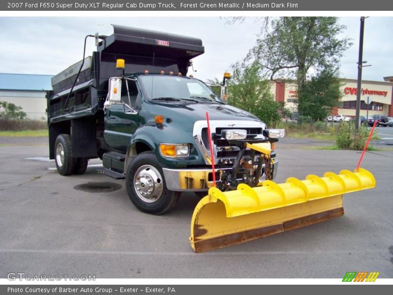 Forest Green Metallic / Medium Dark Flint 2007 Ford F650 Super Duty XLT Regular Cab Dump Truck