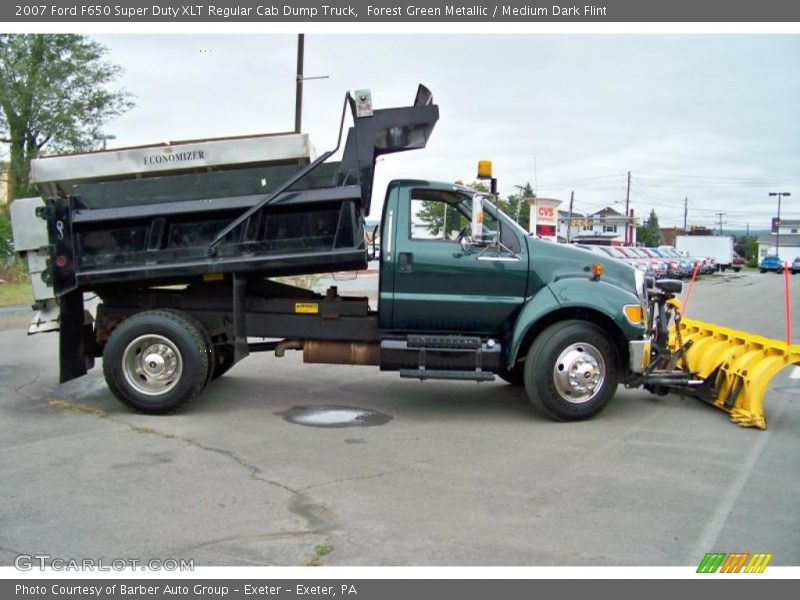 Forest Green Metallic / Medium Dark Flint 2007 Ford F650 Super Duty XLT Regular Cab Dump Truck