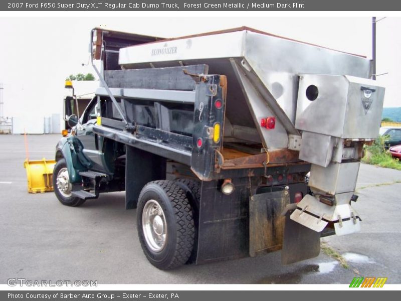 Forest Green Metallic / Medium Dark Flint 2007 Ford F650 Super Duty XLT Regular Cab Dump Truck