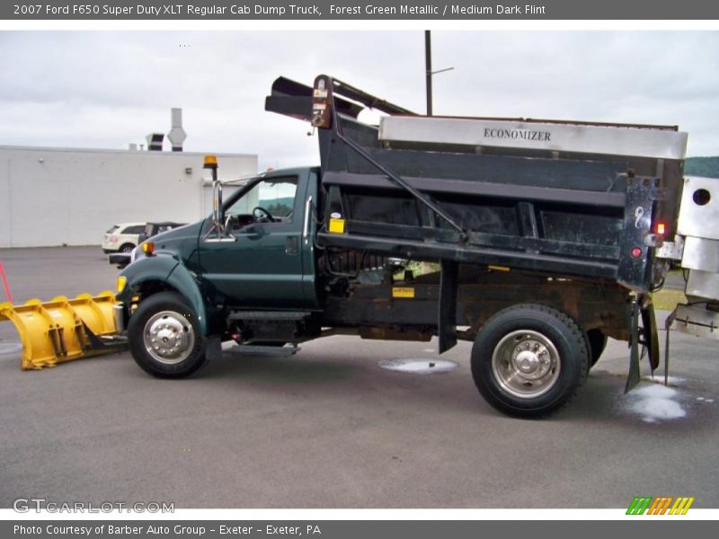 Forest Green Metallic / Medium Dark Flint 2007 Ford F650 Super Duty XLT Regular Cab Dump Truck