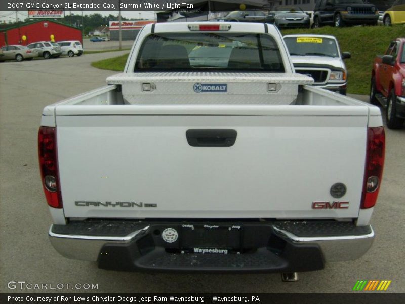 Summit White / Light Tan 2007 GMC Canyon SL Extended Cab