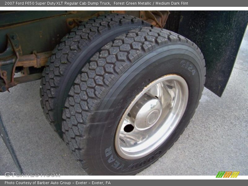 Forest Green Metallic / Medium Dark Flint 2007 Ford F650 Super Duty XLT Regular Cab Dump Truck