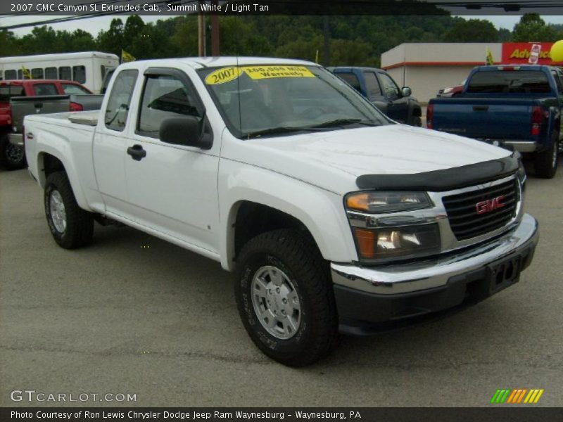 Summit White / Light Tan 2007 GMC Canyon SL Extended Cab