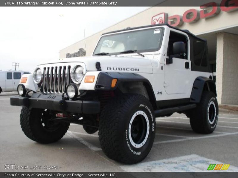 Stone White / Dark Slate Gray 2004 Jeep Wrangler Rubicon 4x4