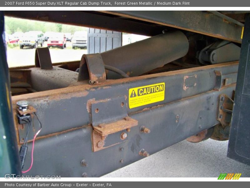 Forest Green Metallic / Medium Dark Flint 2007 Ford F650 Super Duty XLT Regular Cab Dump Truck